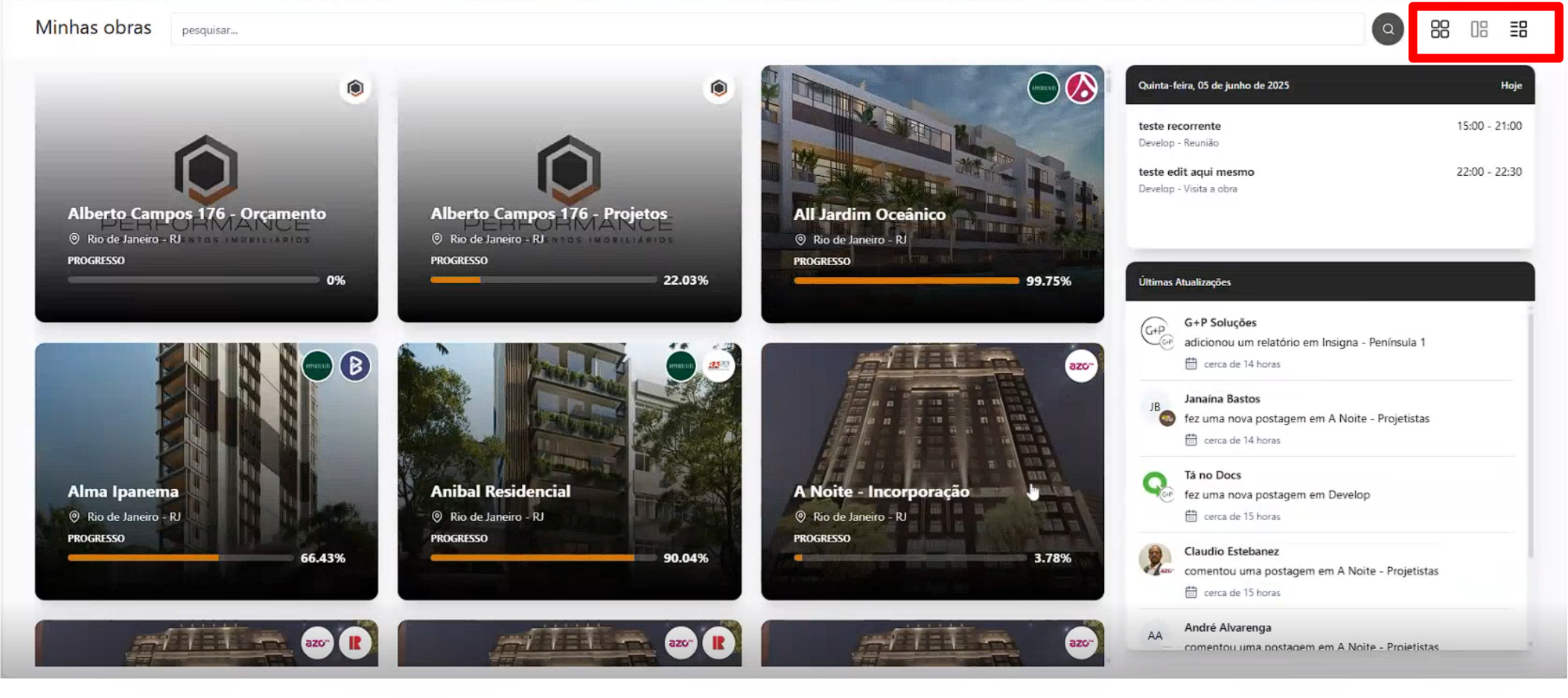 Modo de Visualização